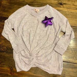 Poof Girl Lavender Long Sleeve Sweater (L)